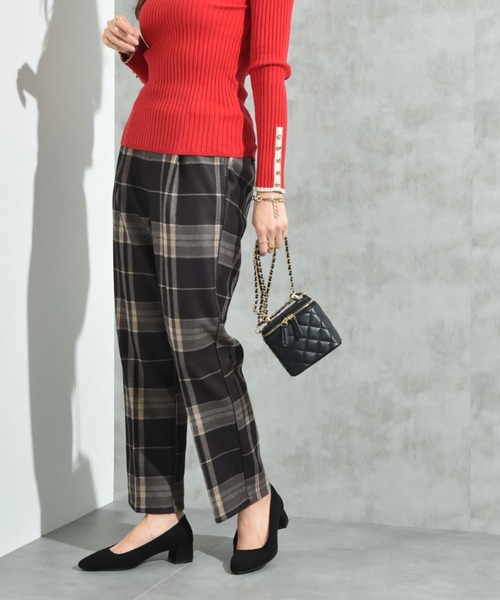 INTERPLANET（インタープラネット）の「起毛ストレッチチェックパンツ（その他パンツ・レディース・ブラック/グレー・FREE）」の17枚目の写真