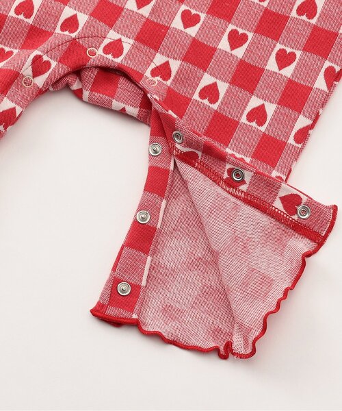 BREEZE（ブリーズ）の「【リンク】ジャガード着せこみ風カバーオール（ロンパース・キッズ・ブラック/レッド・70/80）」の16枚目の写真