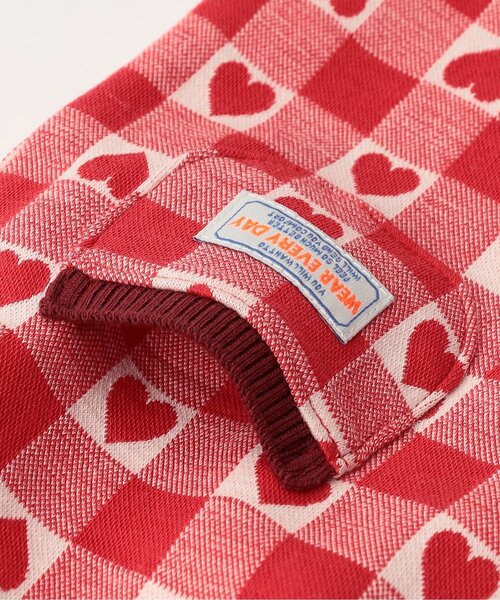 BREEZE（ブリーズ）の「【リンク】ジャガード着せこみ風カバーオール（ロンパース・キッズ・ブラック/レッド・70/80）」の3枚目の写真
