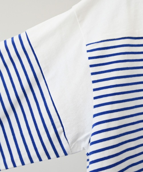 FOV（フォブ）の「FOV/フォブ ボーダー切り替え L/S Tシャツ（Tシャツ/カットソー・キッズ・ホワイト/ブルー・M/L/XL/S）」の10枚目の写真