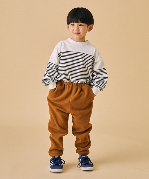 FOV（フォブ）の「FOV/フォブ ボーダー切り替え L/S Tシャツ（Tシャツ/カットソー・キッズ・ホワイト/ブルー・M/L/XL/S）」の3枚目の写真