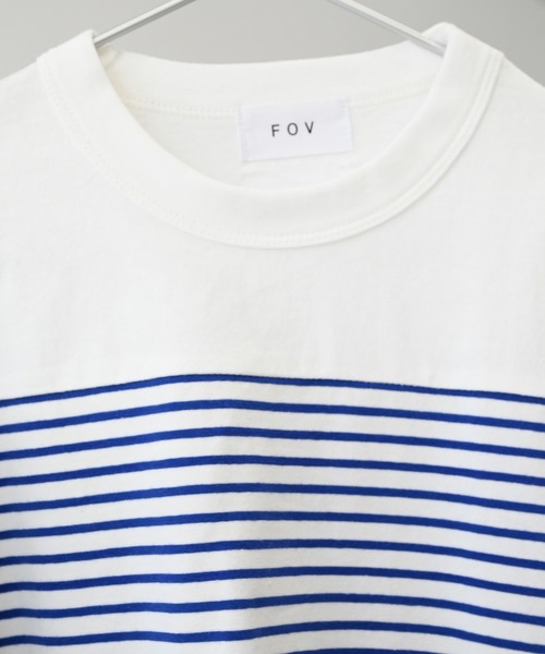 FOV（フォブ）の「FOV/フォブ ボーダー切り替え L/S Tシャツ（Tシャツ/カットソー・キッズ・ホワイト/ブルー・M/L/XL/S）」の11枚目の写真