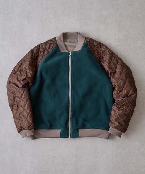 narifuri（ナリフリ）の「【narifuri】リバーシブル ヘビーサテンフライトブルゾン キルティング フリース NF2090（ブルゾン・レディース・ブラック/グレー・S/M/L/XL）」の21枚目の写真