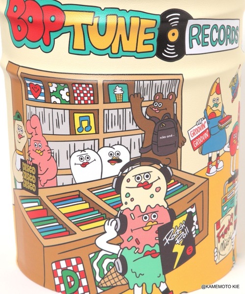 BOP TUNE RECORDS】缶スツール（インテリア雑貨）｜niko and