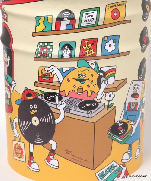 BOP TUNE RECORDS】缶スツール（インテリア雑貨）｜niko and
