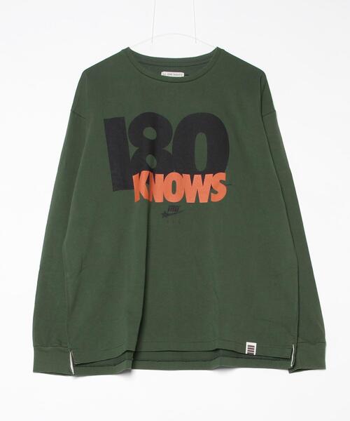 BEAVER(ビーバー)の「ILL ONE EIGHTY/イルワンエイティ 180 know L/S TEE(Tシャツ/カットソー・メンズ・モスグリーン/ネイビー・M/L/XL)」の1枚目の写真