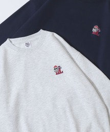 SITRY（シトリー）の「MOJER LEAGUE Embroidery Sweat Shirt/別注 モジャーリーグ オーバーサイズ おじさん ワンポイント刺繍 裏起毛 スウェット トレーナー 【ブランドステッカー付き】（スウェット）」
