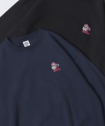 MOJER LEAGUE Embroidery Sweat Shirt/別注 モジャーリーグ オーバーサイズ おじさん ワンポイント刺繍 裏起毛 スウェット トレーナー 【ブランドステッカー付き】