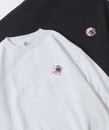 MOJER LEAGUE Embroidery Sweat Shirt/別注 モジャーリーグ オーバーサイズ おじさん ワンポイント刺繍 裏起毛 スウェット トレーナー 【ブランドステッカー付き】