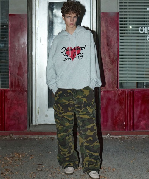 OY(オーワイ)の「『OY/オーワイ』HEART TAG HOODIE/ハートタグプルオーバーパーカー(パーカー・レディース・グレー/ブラック・M/L)」の13枚目の写真