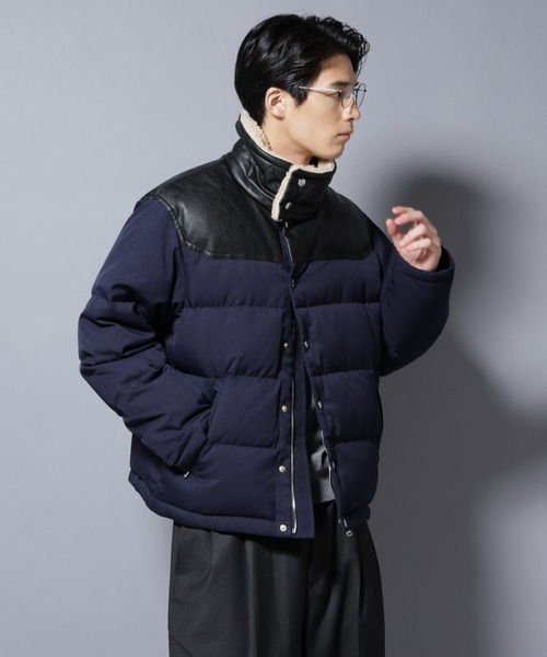 nano universe ナノユニバース 西川ダウン ダウンジャケット M 予約商品NU×NISHIKAWA西川ダウン&frasl;FOXファーショート