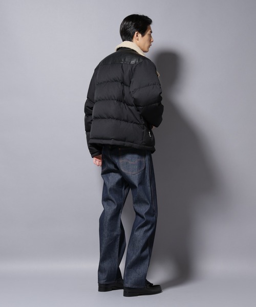 セール】「西川ダウン(R)」ボアカラーサージショートダウン（ダウン