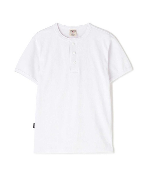 AVIREX（アヴィレックス）の「AVIREX -DAILY S/S RIB HENLY NECK TEE（Tシャツ/カットソー・メンズ・ブラック/ホワイト・S/M/L/XL）」の3枚目の写真