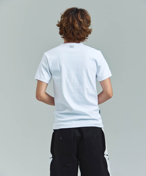 AVIREX(アヴィレックス)の「AVIREX -DAILY S/S RIB HENLY NECK TEE(Tシャツ/カットソー・メンズ・ブラック/ホワイト・S/M/L/XL)」の15枚目の写真