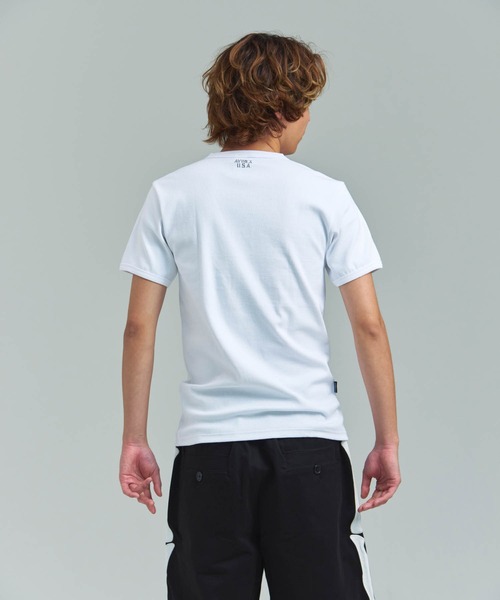 AVIREX(アヴィレックス)の「AVIREX -DAILY S/S RIB HENLY NECK TEE(Tシャツ/カットソー・メンズ・ブラック/ホワイト・S/M/L/XL)」の16枚目の写真