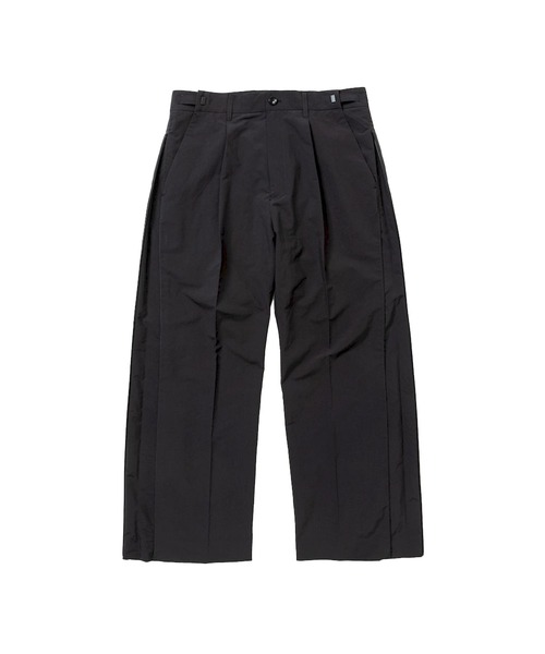 meanswhile(ミーンズワイル)の「Side Zip Paper Touch Slacks(スラックス・メンズ・ブラック/ベージュ・2(M))」の12枚目の写真