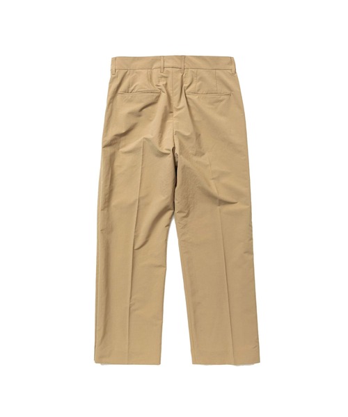meanswhile(ミーンズワイル)の「Side Zip Paper Touch Slacks(スラックス・メンズ・ブラック/ベージュ・2(M))」の3枚目の写真