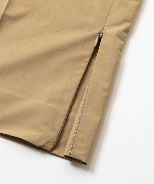 meanswhile(ミーンズワイル)の「Side Zip Paper Touch Slacks(スラックス・メンズ・ブラック/ベージュ・2(M))」の9枚目の写真