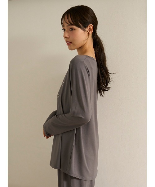 セール】フェミニンレーヨンロゴロンT（ルームウェア/パジャマ