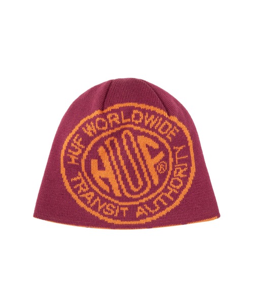 HUF（ハフ）の「TOKEN REVERSIBLE SKULL BEANIE（ニットキャップ/ビーニー・メンズ・パープル系その他/ブラック/ブラウン系その他・O/S）」の3枚目の写真