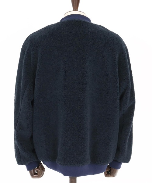 mj11048-Plain Boa Oversized Blouson ボアブルゾン(F25F040