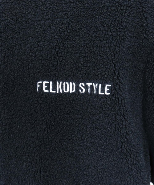 mj11048-Plain Boa Oversized Blouson ボアブルゾン(F25F040