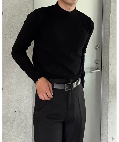 Otte(オッテ)の「ハーフネックデイリーニット(ニット/セーター・メンズ・ブラック/ブラウン・LARGE/MEDIUM/X-LARGE)」の14枚目の写真