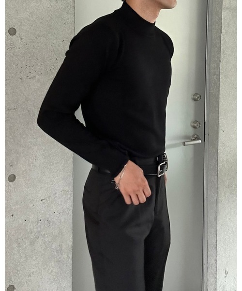 Otte(オッテ)の「ハーフネックデイリーニット(ニット/セーター・メンズ・ブラック/ブラウン・LARGE/MEDIUM/X-LARGE)」の17枚目の写真
