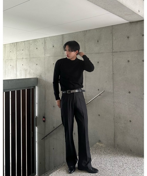 Otte(オッテ)の「ハーフネックデイリーニット(ニット/セーター・メンズ・ブラック/ブラウン・LARGE/MEDIUM/X-LARGE)」の5枚目の写真