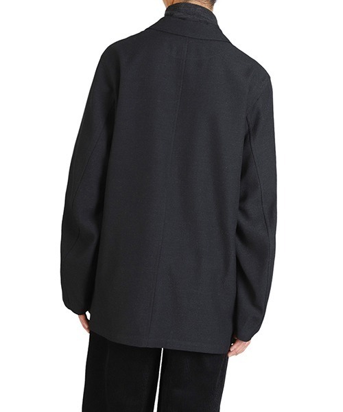 marka（マーカ）の「marka / マーカ：STROLL AROUND JACKET -TUMBLED WOOL SERGE-：M25C12JK01C[COR]（テーラードジャケット・メンズ・ブラック系その他・1(S)）」の11枚目の写真