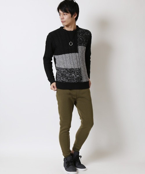 ARCADE（アーケード）の「細身スウェットジョガーパンツ（スウェットパンツ・メンズ・グレー/グレー系その他2/ブルー系その他/ブラック系その他2/ブラック/ネイビー・L/M/S/LL）」の7枚目の写真