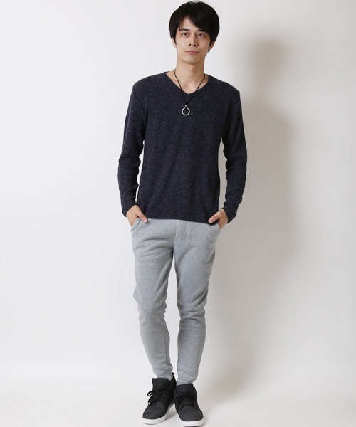 ARCADE（アーケード）の「細身スウェットジョガーパンツ（スウェットパンツ・メンズ・グレー/グレー系その他2/ブルー系その他/ブラック系その他2/ブラック/ネイビー・L/M/S/LL）」の9枚目の写真