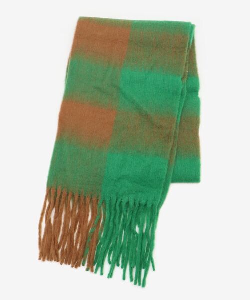 le.coeur blanc（ルクールブラン）の「ビッグフリンジチェックストール（ストール/ショール・レディース・ブルー/レッド/グリーン・FREE）」の22枚目の写真