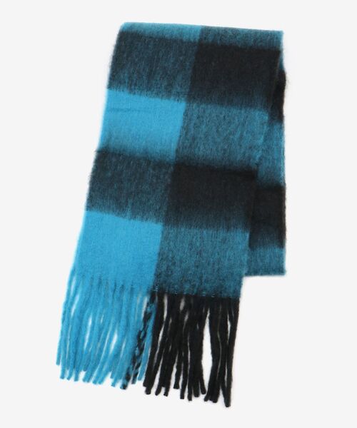 le.coeur blanc（ルクールブラン）の「ビッグフリンジチェックストール（ストール/ショール・レディース・ブルー/レッド/グリーン・FREE）」の14枚目の写真