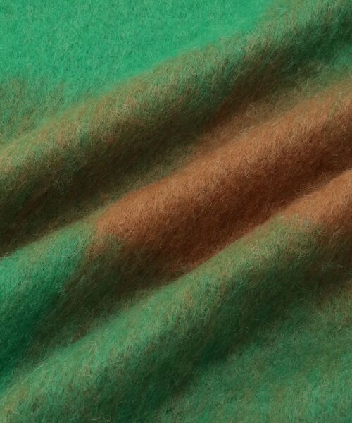 le.coeur blanc（ルクールブラン）の「ビッグフリンジチェックストール（ストール/ショール・レディース・ブルー/レッド/グリーン・FREE）」の7枚目の写真