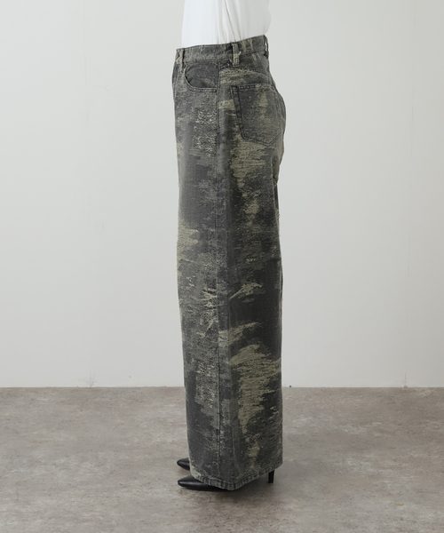 TAAKK（ターク）の「TAAKK DENIM WIDEPANTS TA25AW-PT333：デニムパンツ（デニムパンツ・レディース・ライトグレー/ピンク・SMALL/MEDIUM）」の11枚目の写真