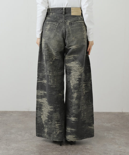TAAKK（ターク）の「TAAKK DENIM WIDEPANTS TA25AW-PT333：デニムパンツ（デニムパンツ・レディース・ライトグレー/ピンク・SMALL/MEDIUM）」の12枚目の写真
