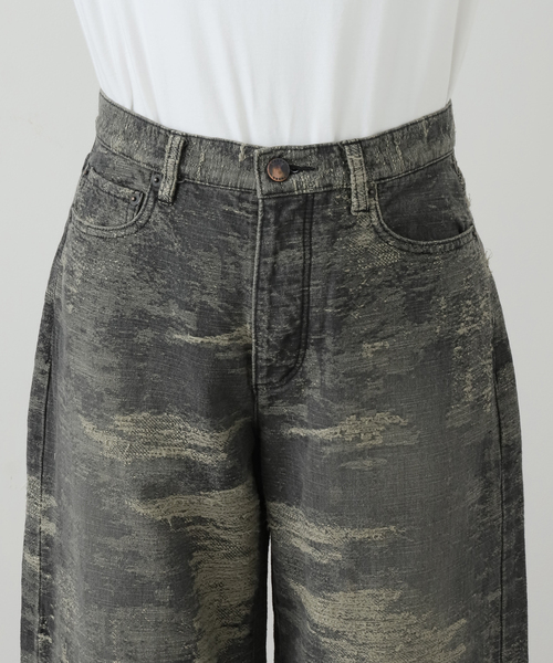 TAAKK（ターク）の「TAAKK DENIM WIDEPANTS TA25AW-PT333：デニムパンツ（デニムパンツ・レディース・ライトグレー/ピンク・SMALL/MEDIUM）」の14枚目の写真