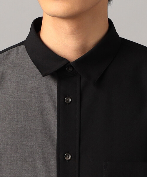 COMME CA MEN（コムサメン）の「T/Rトロ カラーブロッキングシャツ（シャツ/ブラウス・メンズ・ブラック/チャコールグレー・L/M）」の13枚目の写真