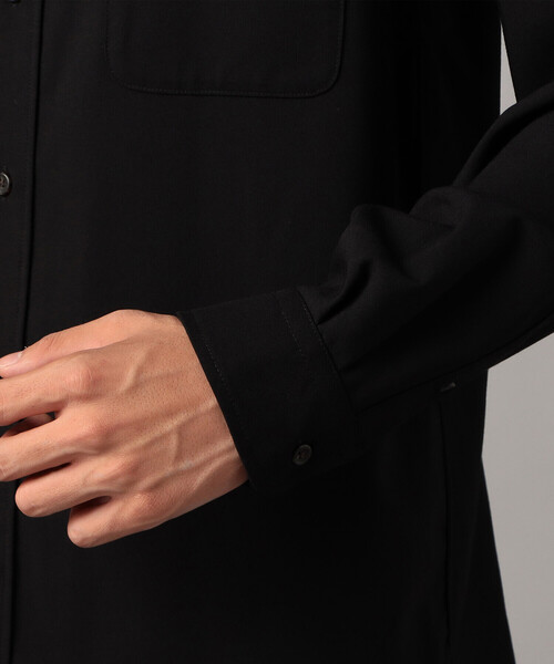 COMME CA MEN（コムサメン）の「T/Rトロ カラーブロッキングシャツ（シャツ/ブラウス・メンズ・ブラック/チャコールグレー・L/M）」の5枚目の写真