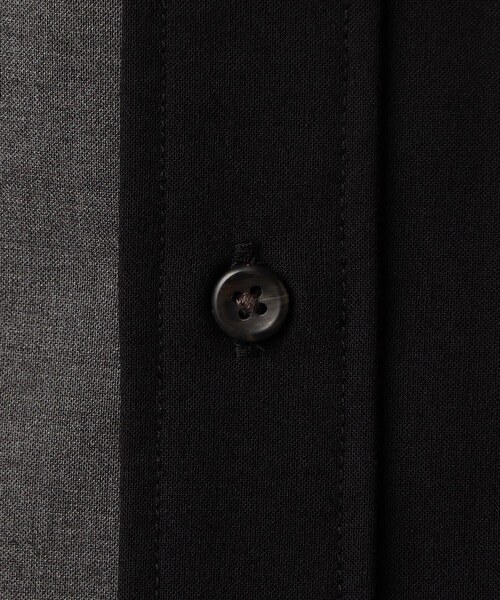 COMME CA MEN（コムサメン）の「T/Rトロ カラーブロッキングシャツ（シャツ/ブラウス・メンズ・ブラック/チャコールグレー・L/M）」の7枚目の写真