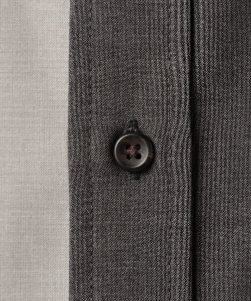 COMME CA MEN（コムサメン）の「T/Rトロ カラーブロッキングシャツ（シャツ/ブラウス・メンズ・ブラック/チャコールグレー・L/M）」の8枚目の写真