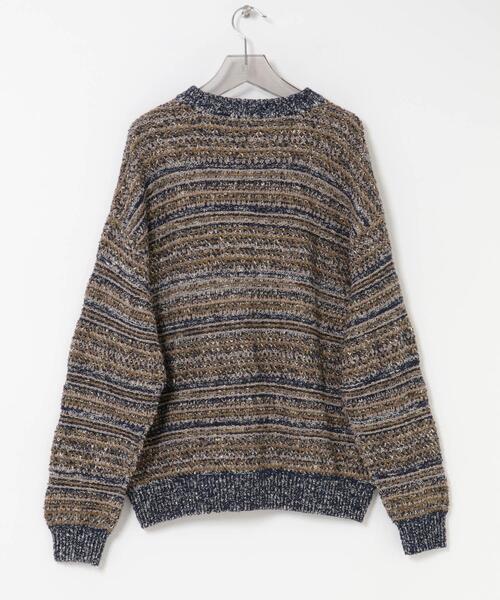 別注』crepuscule×URBAN RESEARCH Multi Border Mix CREW-NECK（ニット