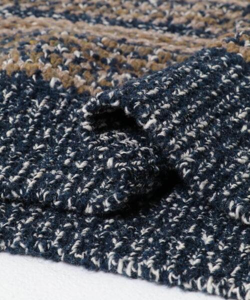 crepuscule（クレプスキュール）の「『別注』crepuscule×URBAN RESEARCH　Multi Border Mix CREW-NECK（ニット/セーター・メンズ・ブラック/ベージュ/ネイビー・1/2）」の4枚目の写真