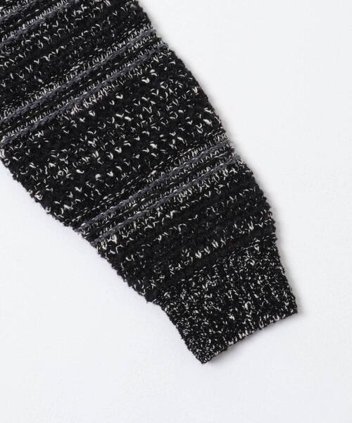 crepuscule（クレプスキュール）の「『別注』crepuscule×URBAN RESEARCH　Multi Border Mix CREW-NECK（ニット/セーター・メンズ・ブラック/ベージュ/ネイビー・1/2）」の12枚目の写真