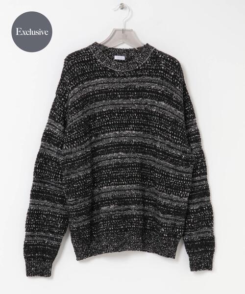 crepuscule クレプスキュール rroomm別注 ニット BLACK Crepuscule