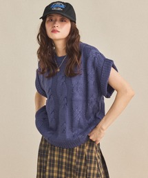 新品❤️ARCHIVIO ブラック 半袖セーター 新品❤️ARCHIVIO ブラック 半袖セーター