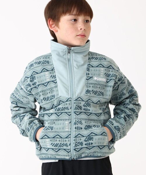 Columbia(コロンビア)の「Columbia/キッズ セコイアグローブ プリンテッド フルジップフリース/コロンビア(その他トップス・キッズ・ブルー/グリーン/レッド/ベージュ・XXS/XS/S/M/L)」の4枚目の写真