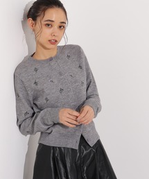 N.（N. Natural Beauty Basic） | フラワー刺繍カーディガン(カーディガン/ボレロ)