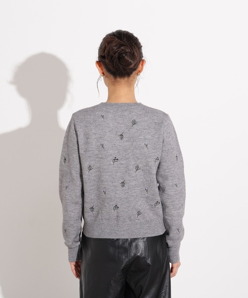 N.(N. Natural Beauty Basic)(エヌエヌナチュラルビューティーベーシック)の「フラワー刺繍カーディガン(カーディガン/ボレロ・レディース・ミント/グレー系その他/ブラック系その他・MEDIUM)」の19枚目の写真